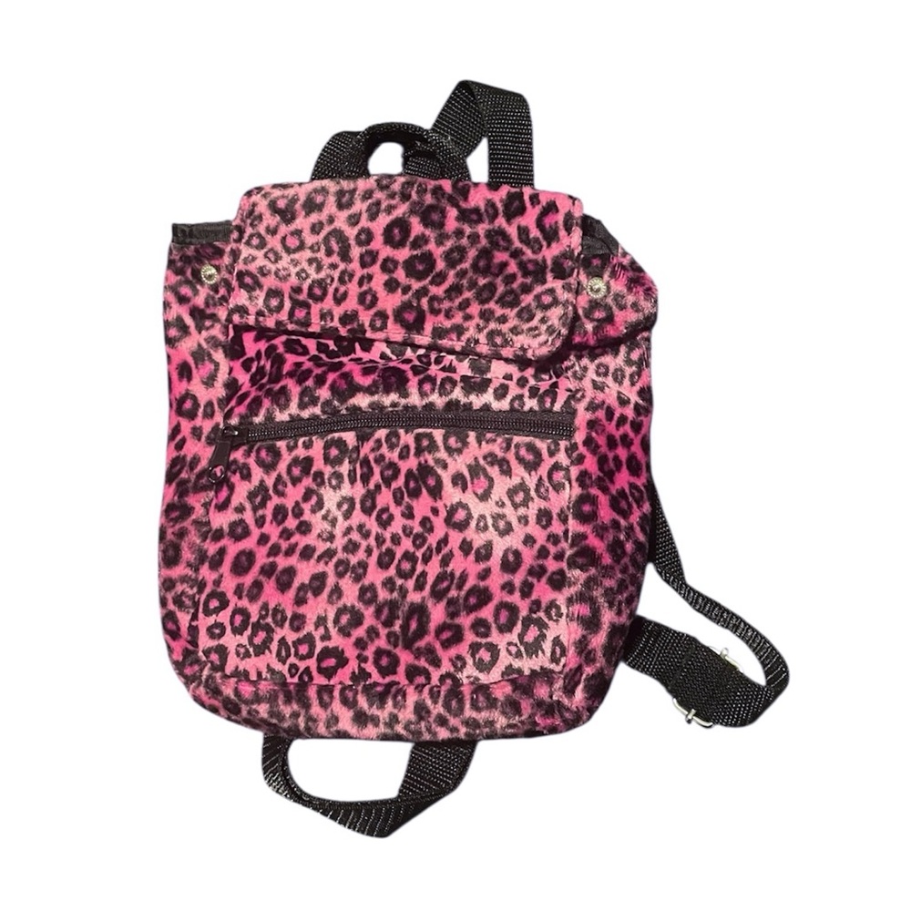 Pink Leopard Print Y2K Cheetah Pattern 2000s Mini Backpack